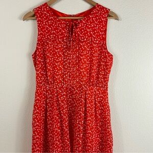 Hi There by Karen Walker Prosecco Orange with White Polka Dots Dress, Size 4